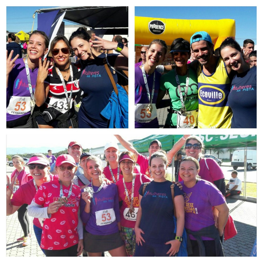 Com a Marilsa e nosso palpite furado para o jogo do JEC, o Marciano e a Lenita (um dia seremos rápidas como eles) e as lindas do Batom na Pista.. 