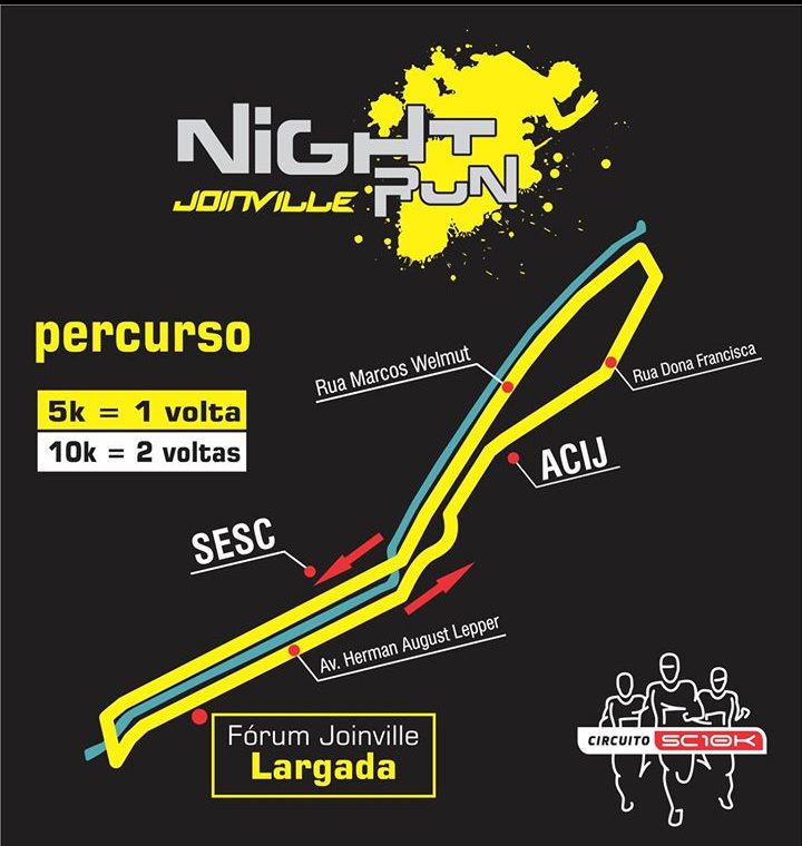 kit da night run joinville