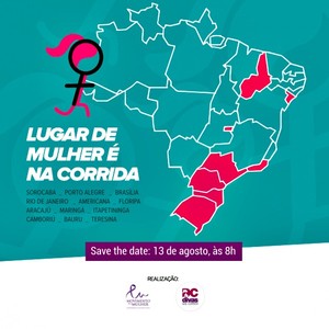 lugar de mulher é na corrida