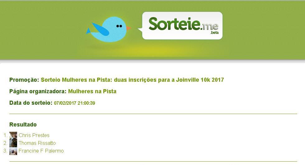 resultado da promoção