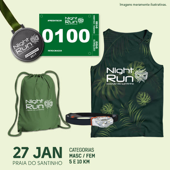 night run costão do santinho 2018, night run 2018