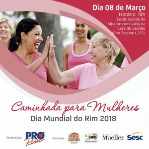 caminhada para mulheres pro rim