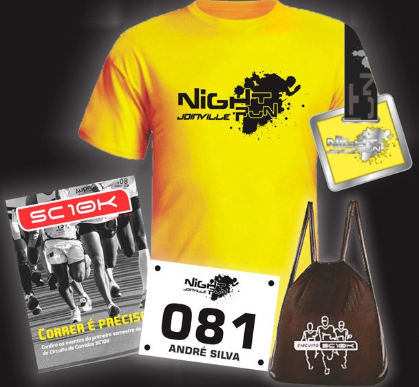 Novidade: kit da Night Run Joinville será entregue em dois dias