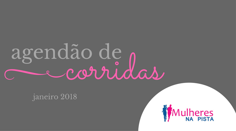 Agendão de Corridas em Santa Catarina - Janeiro 2018