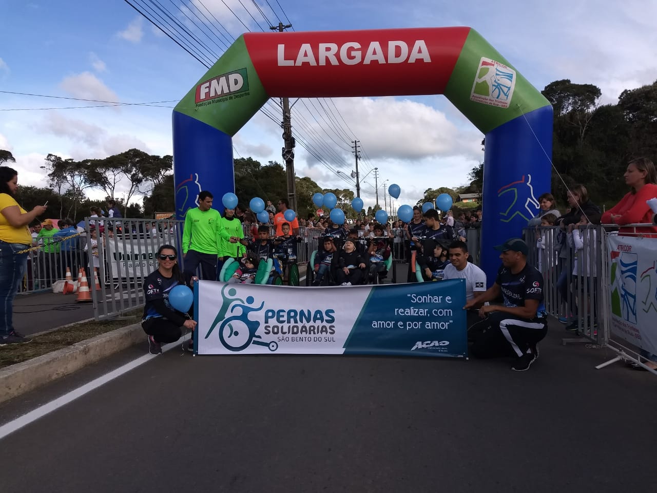 calendário de corridas , estreia do Pernas Solidárias Kids
