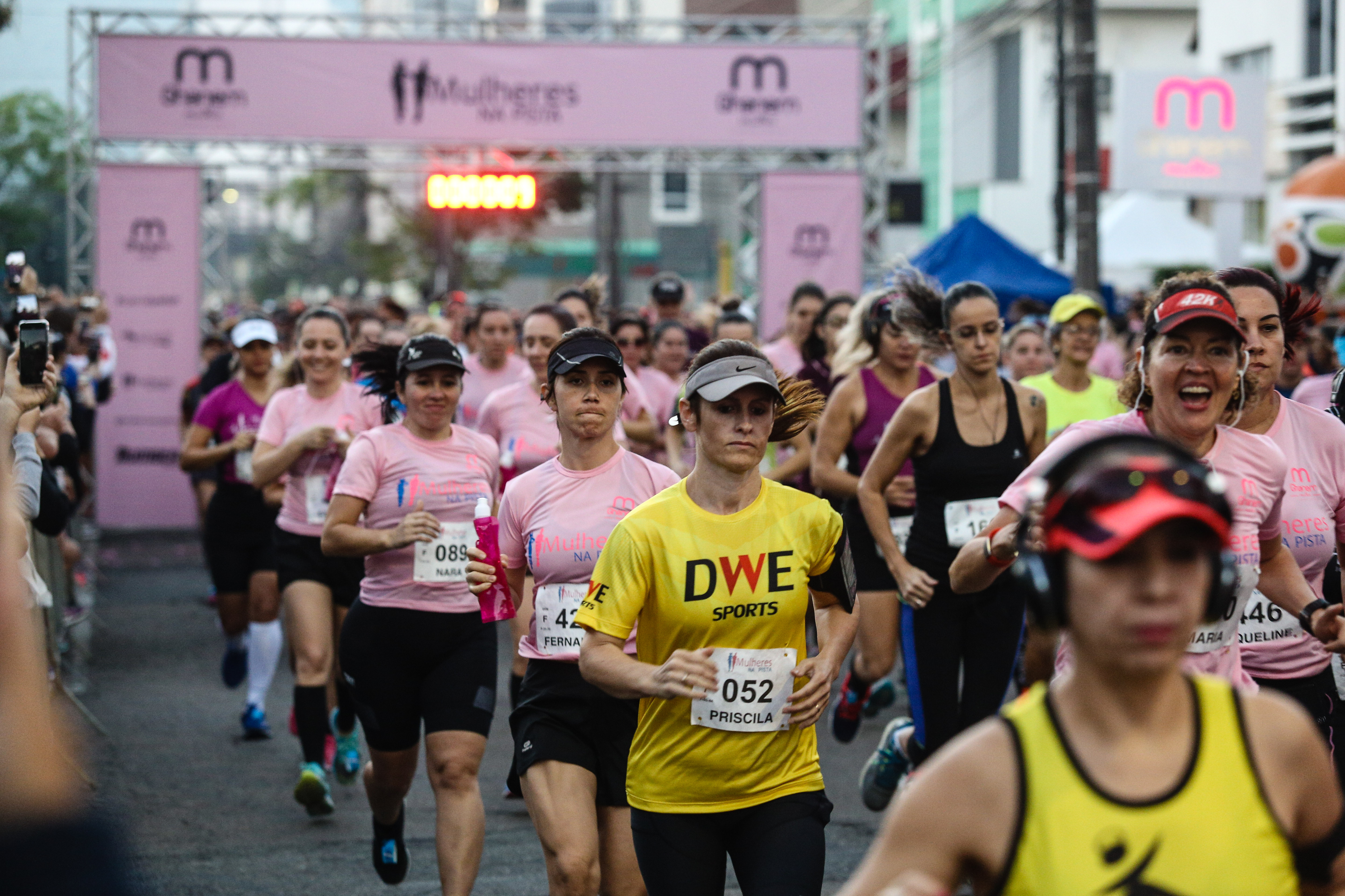Resultados da Corrida Mulheres na Pista