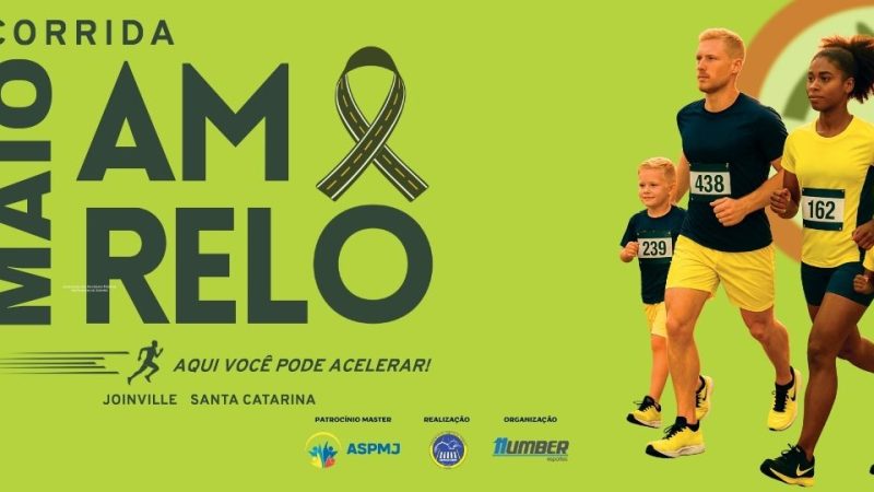 Inscrições para Corrida Maio Amarelo, em Joinville, vão até dia 20 de abril 