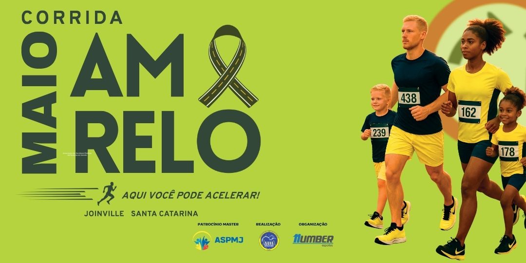 Inscrições para Corrida Maio Amarelo, em Joinville, vão até dia 20 de abril 