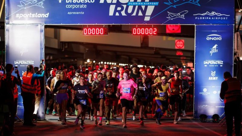 Night Run Floripa Airport transforma pista do aeroporto em cenário de corrida